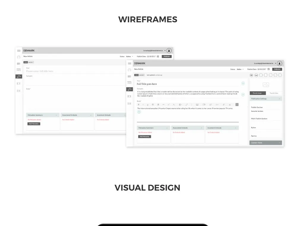 Denmark: next-generation CMS: Core issues, design and testing.