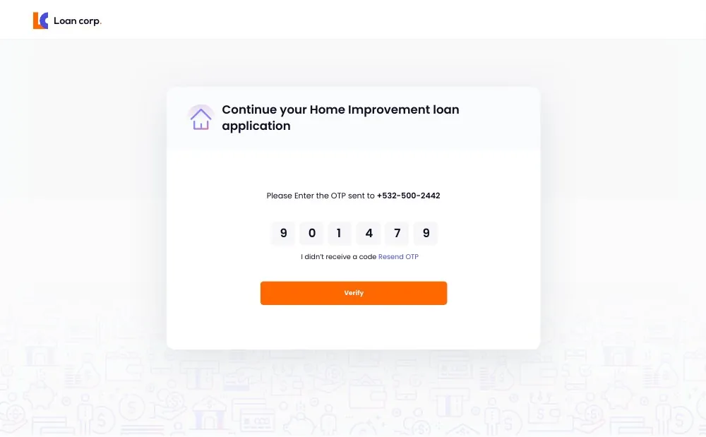 Loan Corp: Product pages.