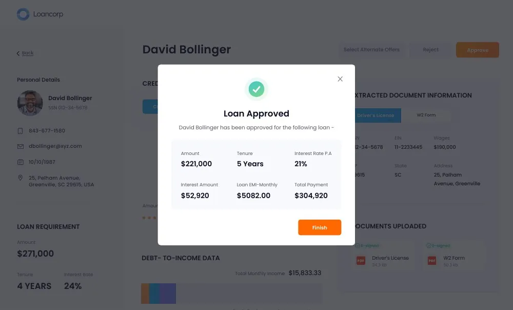 Loan Corp: Supporting pages.