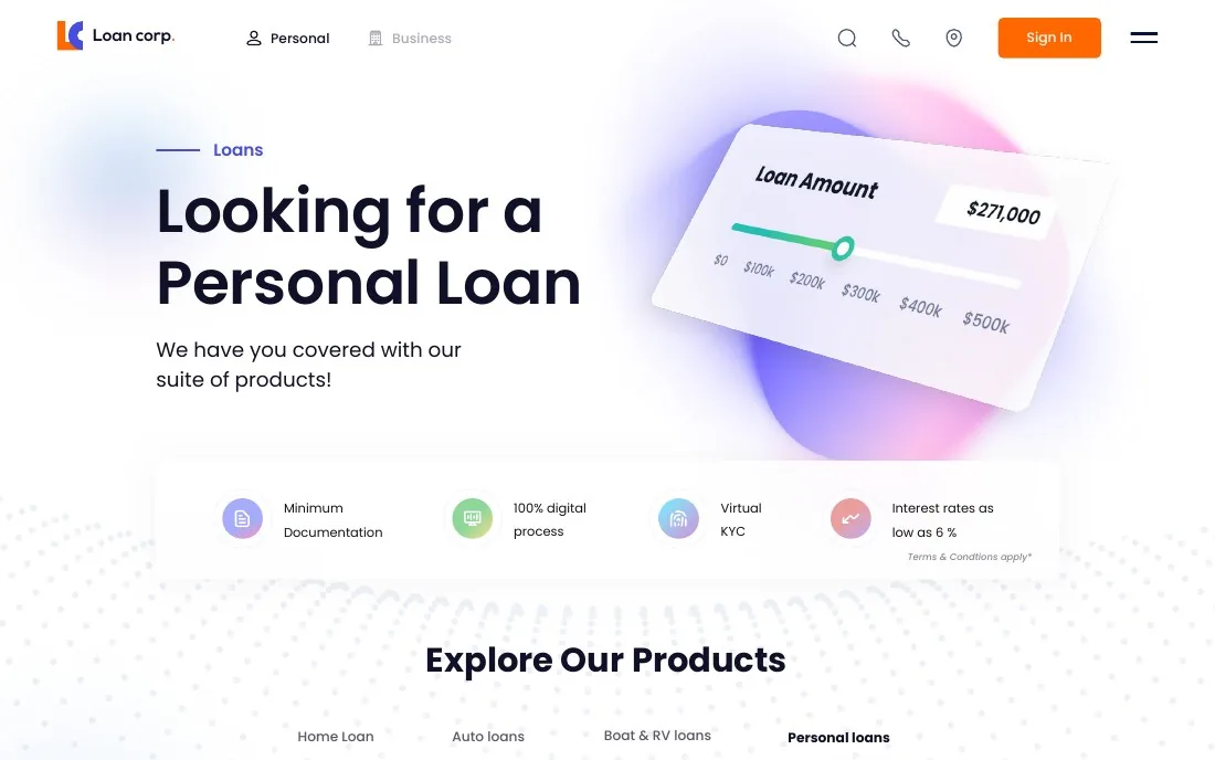 Loan corp cover – Webfarms Infotech